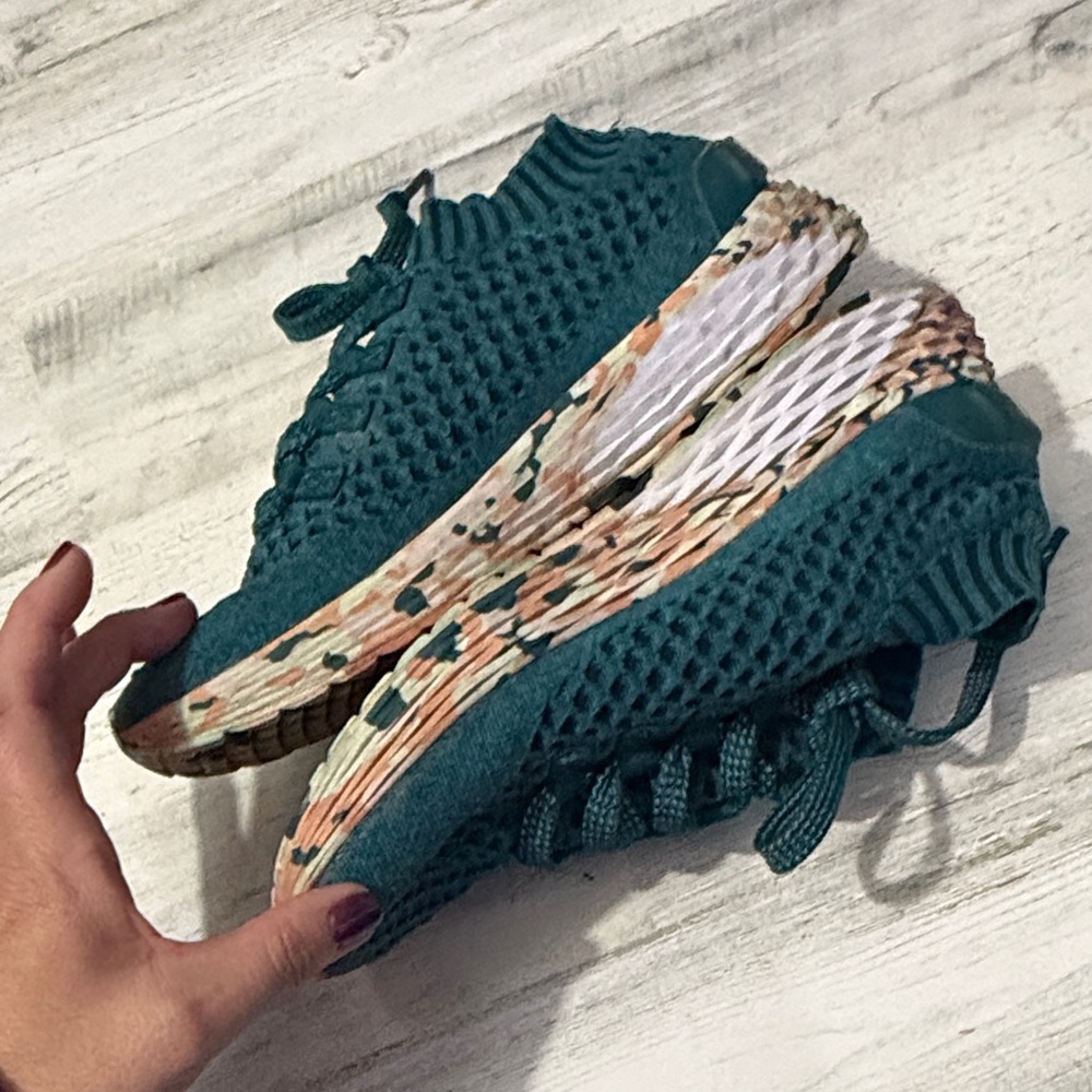 NOBULL Teal Wild Knit Runner Women's Sneakers Size 6.5 - Picture 6 of 11